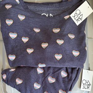 Chaser Multicolor Heart Patterned Shirt
